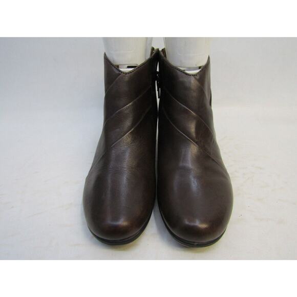 Earth Womens Size 9 B Brown Leather Zip Fashion Ankle Boots Booties - Picture 5 of 11